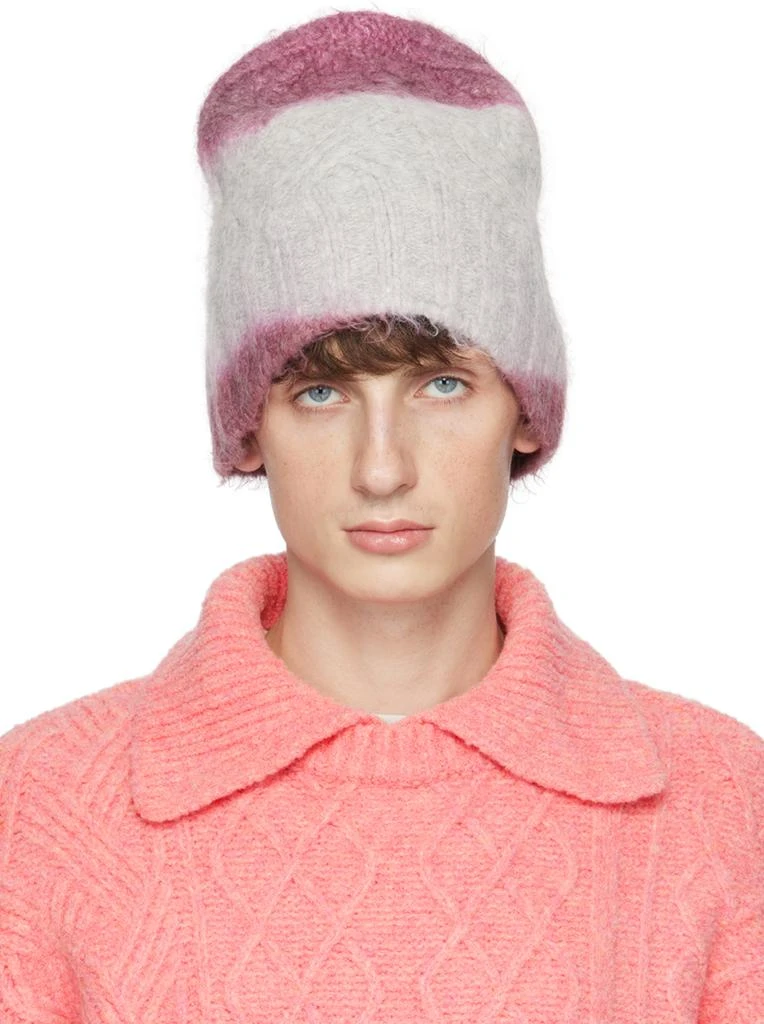 ADER error Gray Tie-Dye Beanie 1