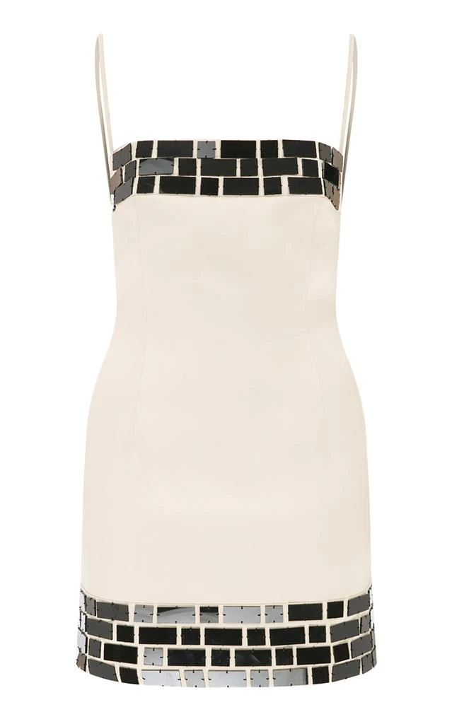 ILA ILA. - Carole Embellished Crepe Mini Dress - Tan - EU 38 - Moda Operandi 1