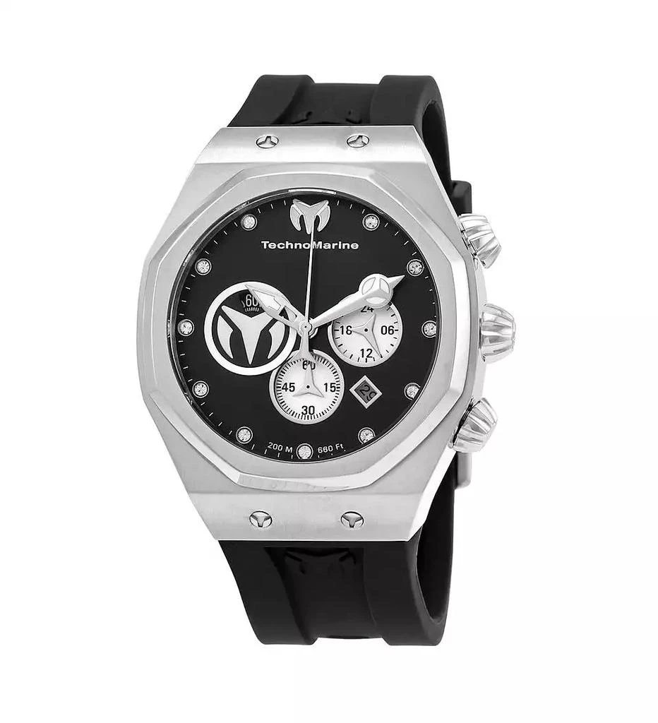 TechnoMarine Men's TM-520000 Reef Sun Quartz Chronograph Black, Silver Dial Watch 1