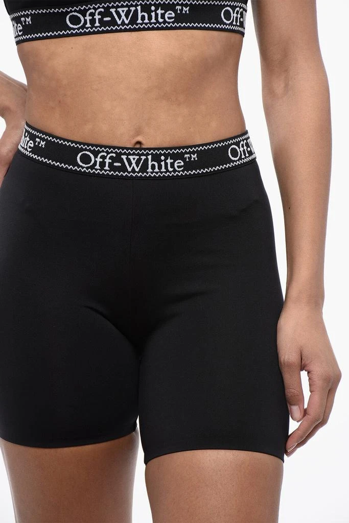 Off-White Off-White Biker Shorts with Logoed Elastic Band 3