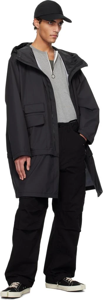 Nanamica Black 3L PERTEX SHIELD 2Way Travel Coat 5