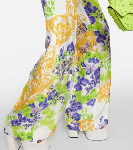 Versace Floral wide-leg pants 6