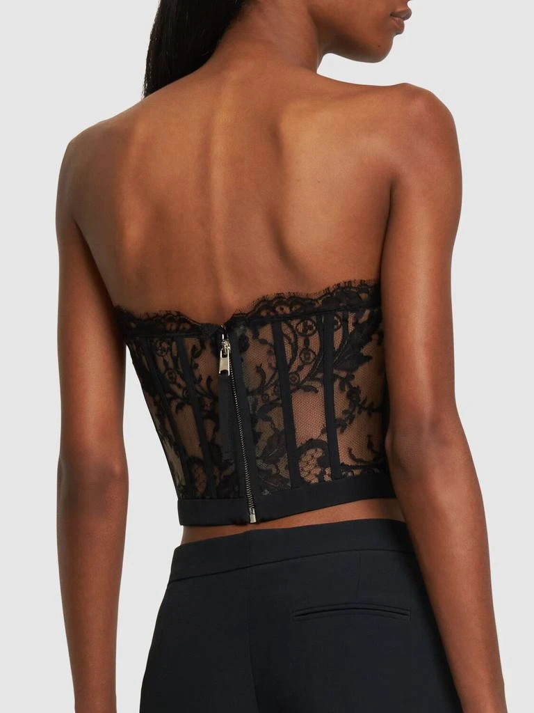 Alexander McQueen Strapless Lace Bustier Top 4