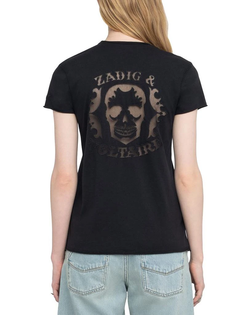 ZADIG & VOLTAIRE Story Fishnet Skull Tee 2