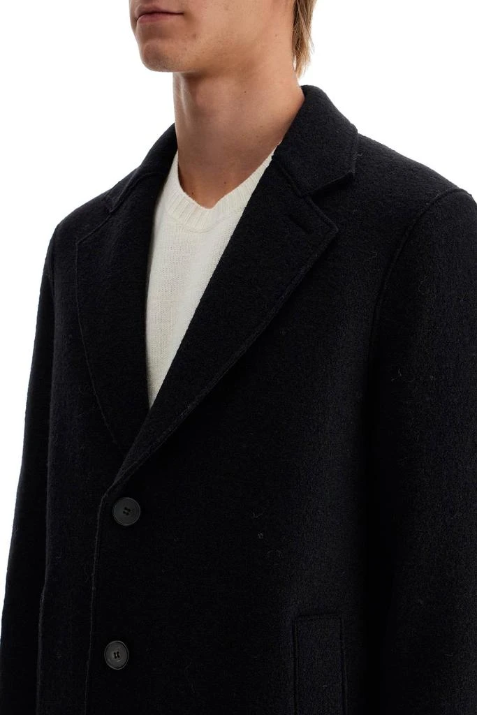 Harris Wharf London Men's Single-Breasted Wool Coat In Boiled 4