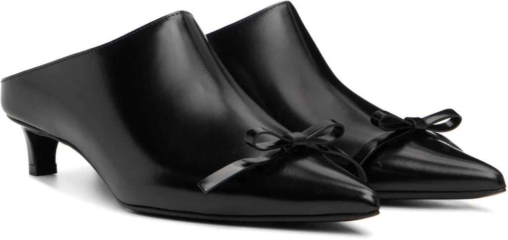 Jil Sander Black Mule Heels 4