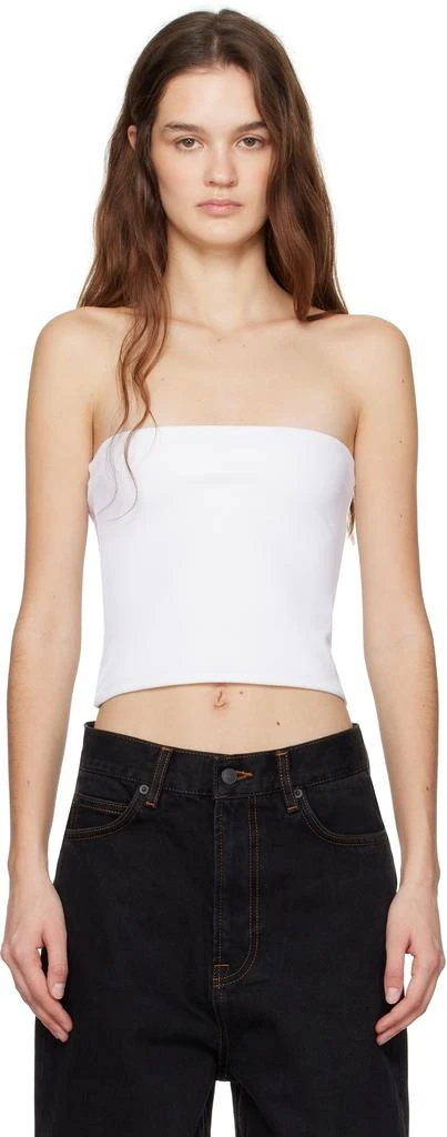 WARDROBE.NYC White Opaque Tube Top 1