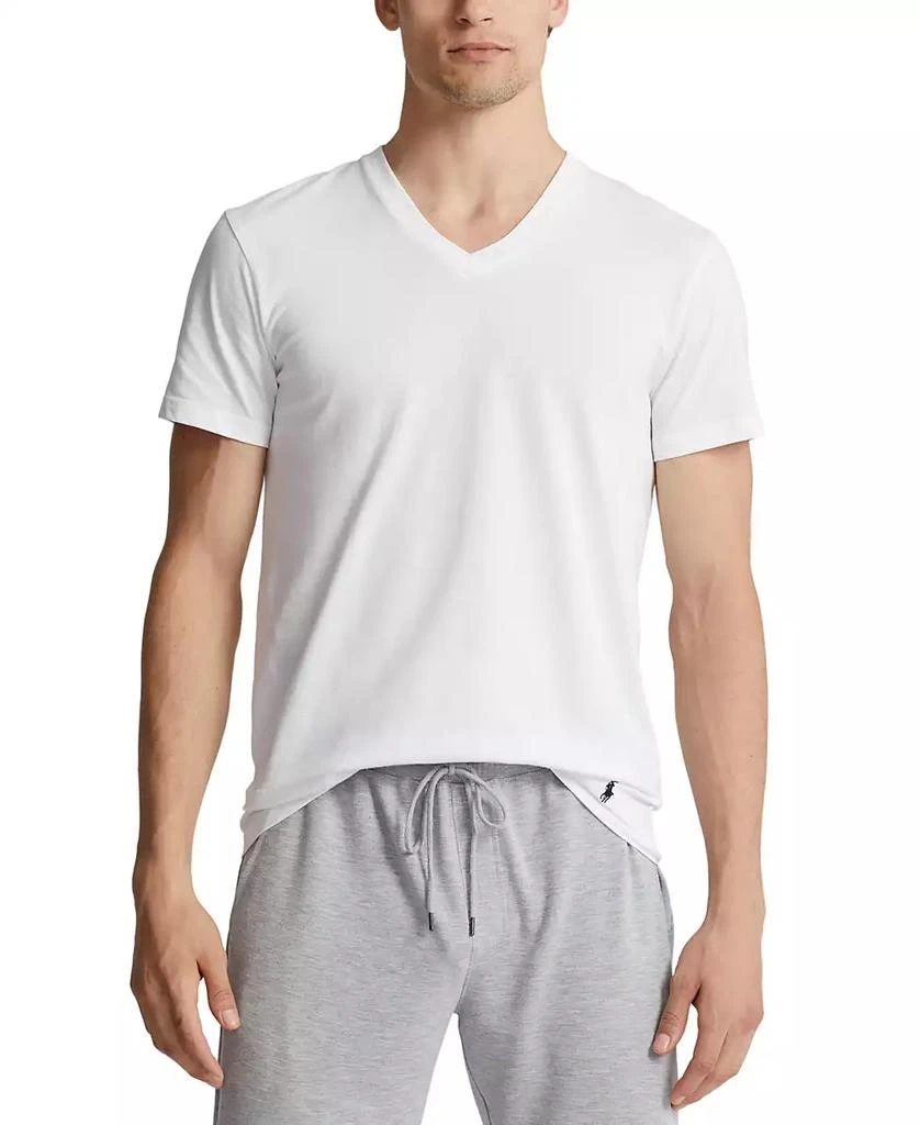 Polo Ralph Lauren Men's 5+1 Free Bonus Pack. Cotton Classic-Fit V-Neck Undershirts 6