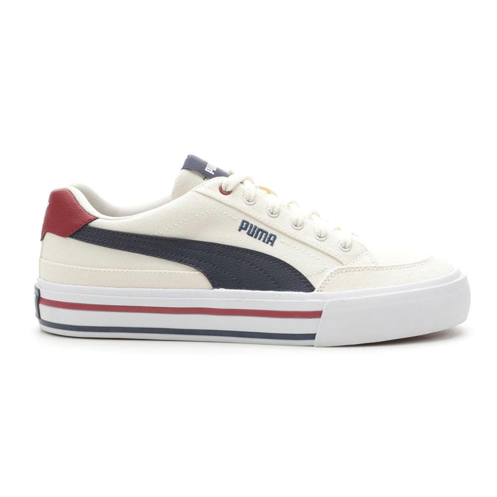 Puma Court Classic Vulc Formstrip Striped Lace Up Sneakers
