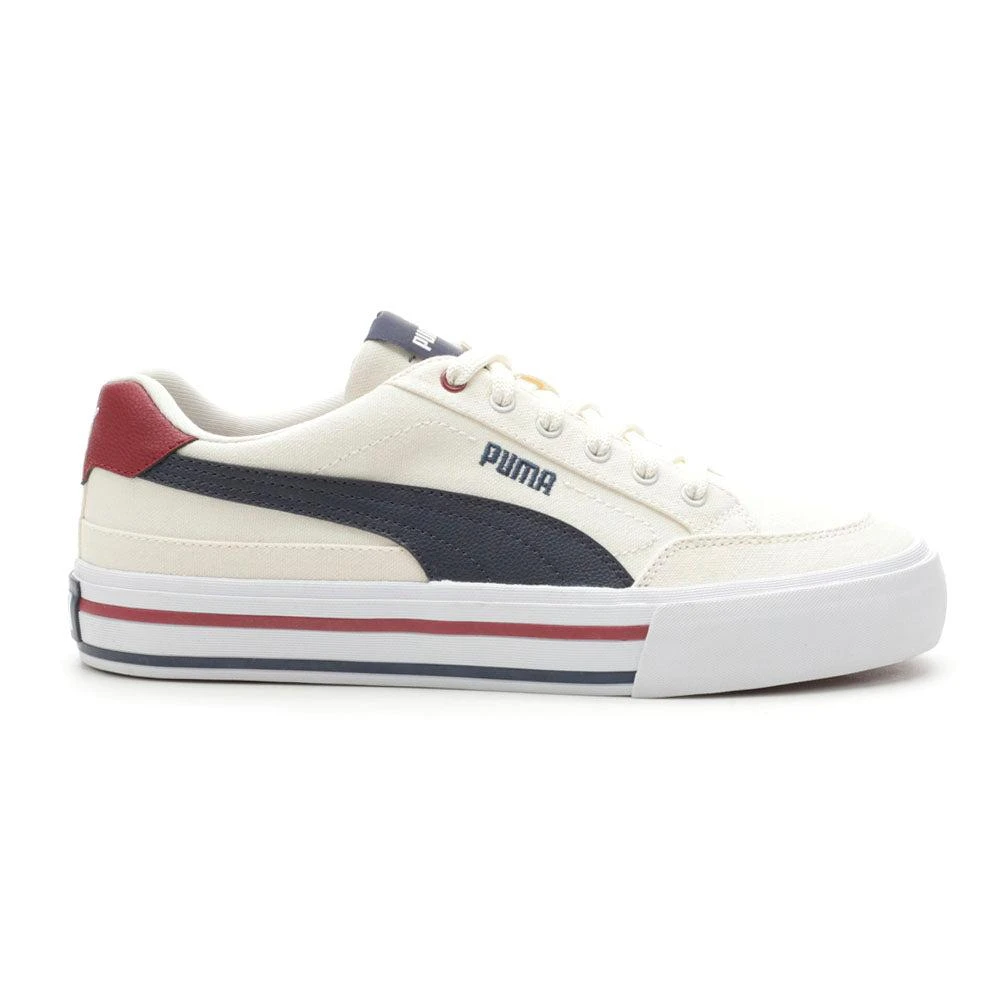 Puma Court Classic Vulc Formstrip Striped Lace Up Sneakers 1