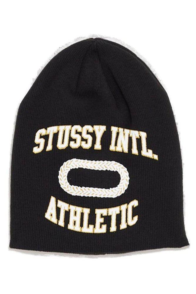 STUSSY Loose Knit SS-Link Skullcap Black - Hats - BeyondStyle