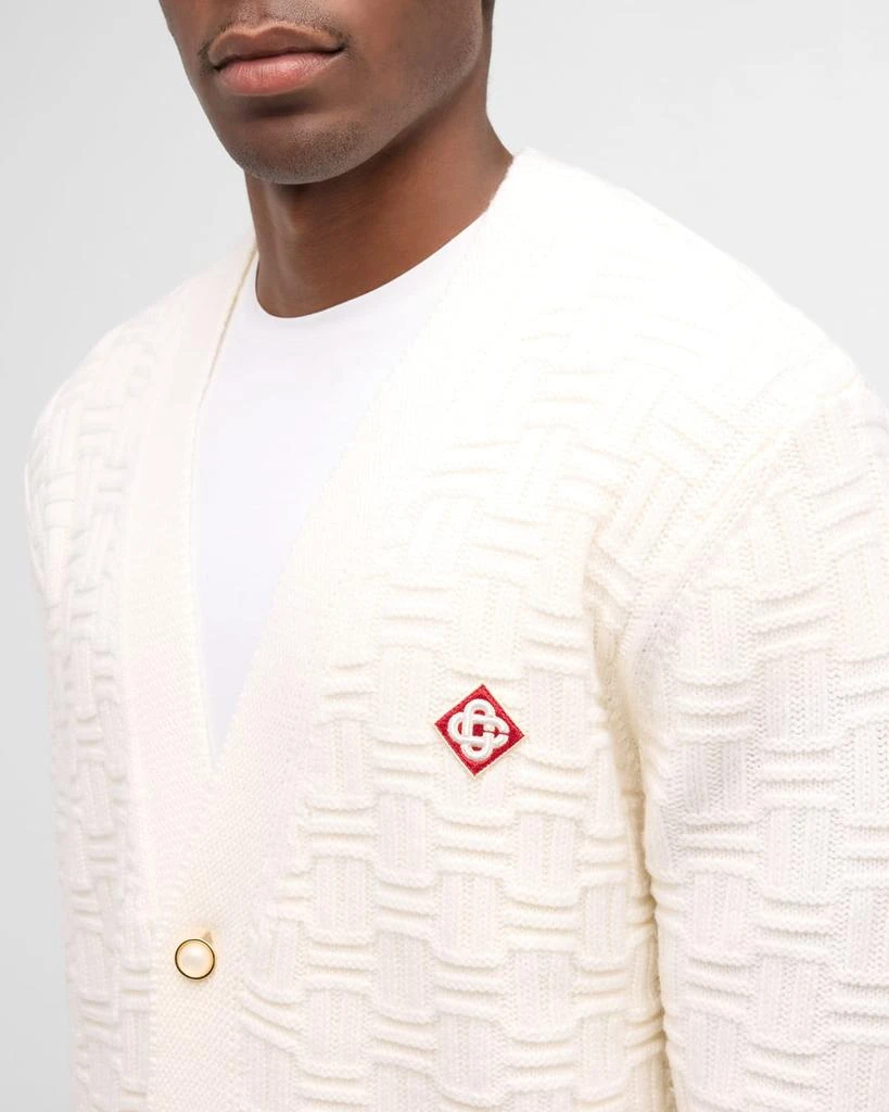 Casablanca Men's Column Stitch Cardigan 7