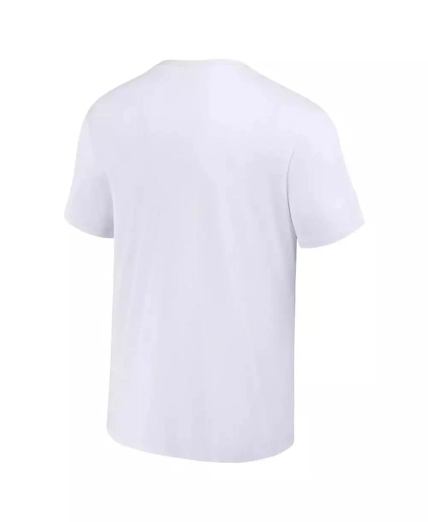 Mad Engine Men's and Women's White Stranger Things Fire Logo T-shirt 3