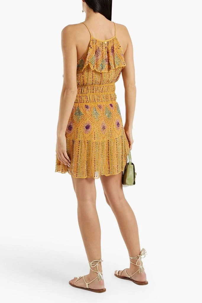 ANTIK BATIK Louise ruffled embellished chiffon mini dress 3