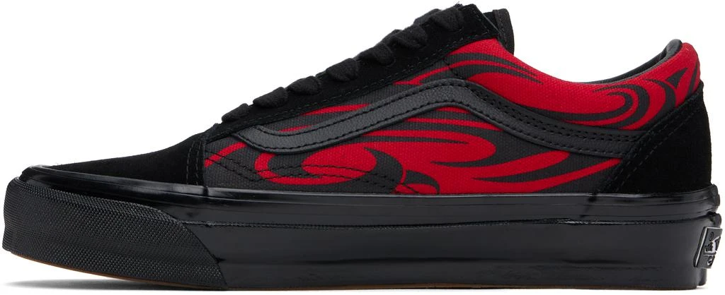 Vans Black & Red Premium Old Skool Sneakers 3