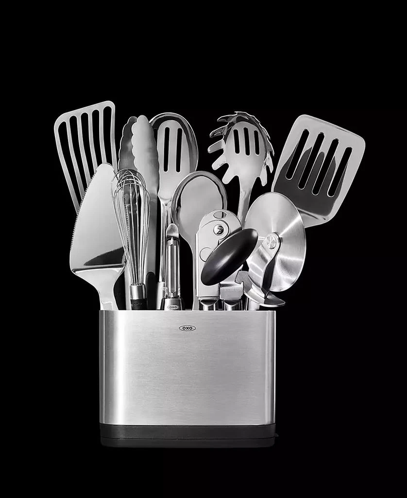 OXO 15-Pc. Steel Utensil Set 1