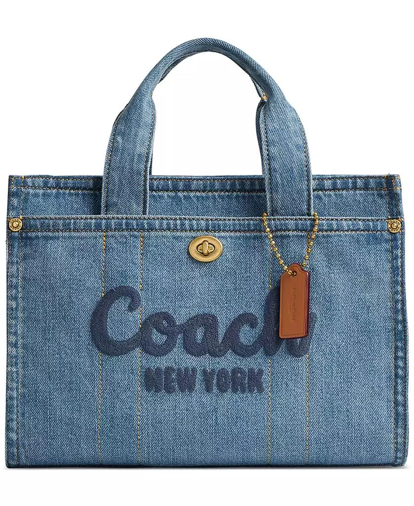 Coach Denim Cargo 26 Tote 4