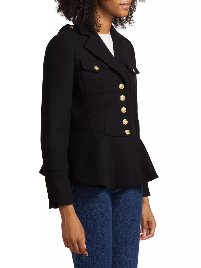 LOVESHACKFANCY Renaud Military Theda Wool-Blend Jacket 4