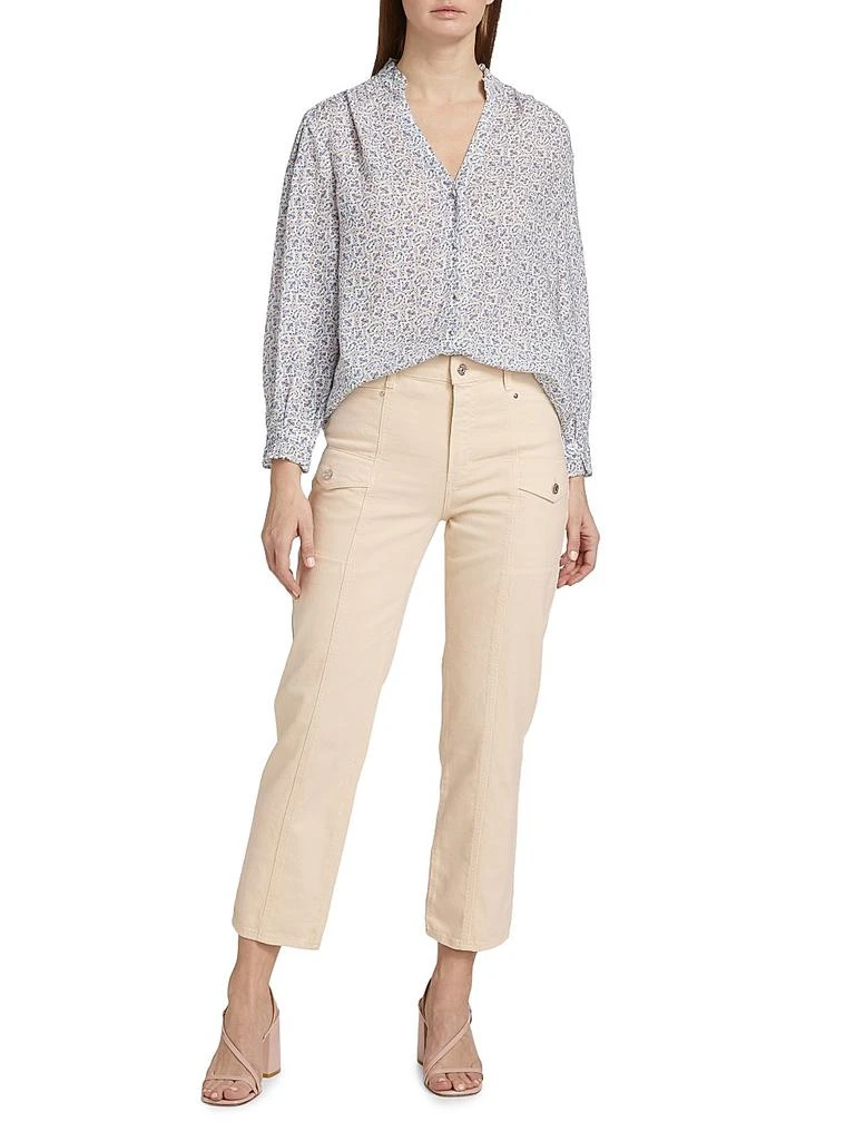 Paige Alexis Stretch-Cotton Crop Pants 2