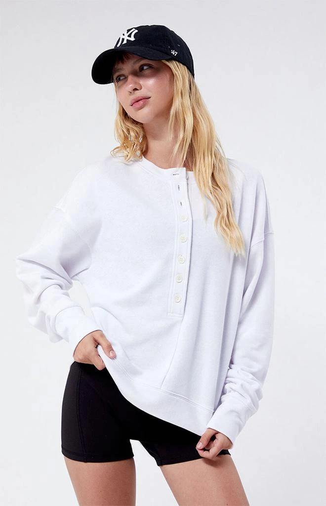 PacSun Fireside Easy Henley Sweatshirt 3