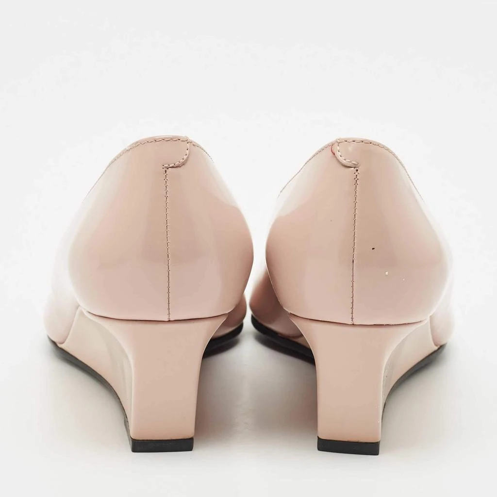 Tod's Tod's Blush Pink Leather Almond Toe Wedge Pumps Size 39 5
