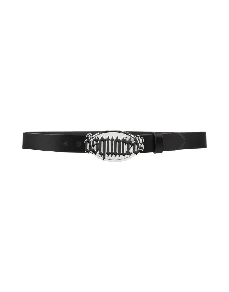 Dsquared2 Sleek Leather Belt With Square Metallic Buckle - NWT Sleek Leather Belt With Square Metallic Buckle – On Sale Now  main image 2