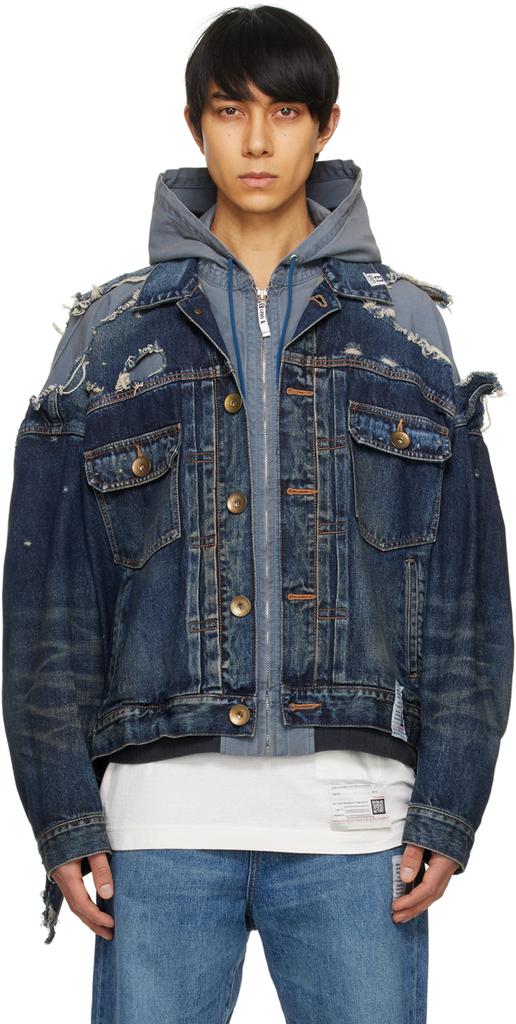 Maison MIHARA YASUHIRO Indigo Layered Denim Jacket