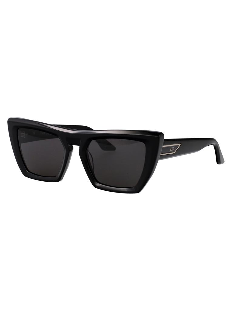 GCDS NERO LUCIDO / FUMO ACETATE SUNGLASSES
