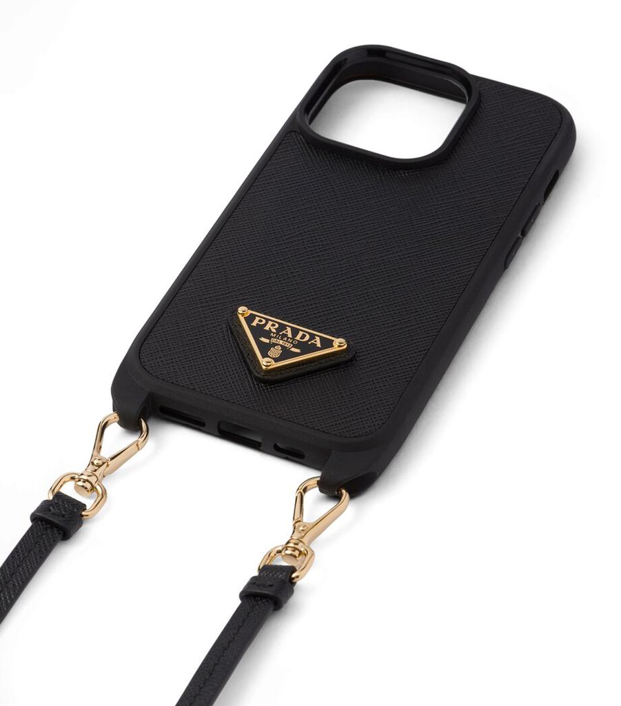 Prada Saffiano Leather iPhone 14 Case
