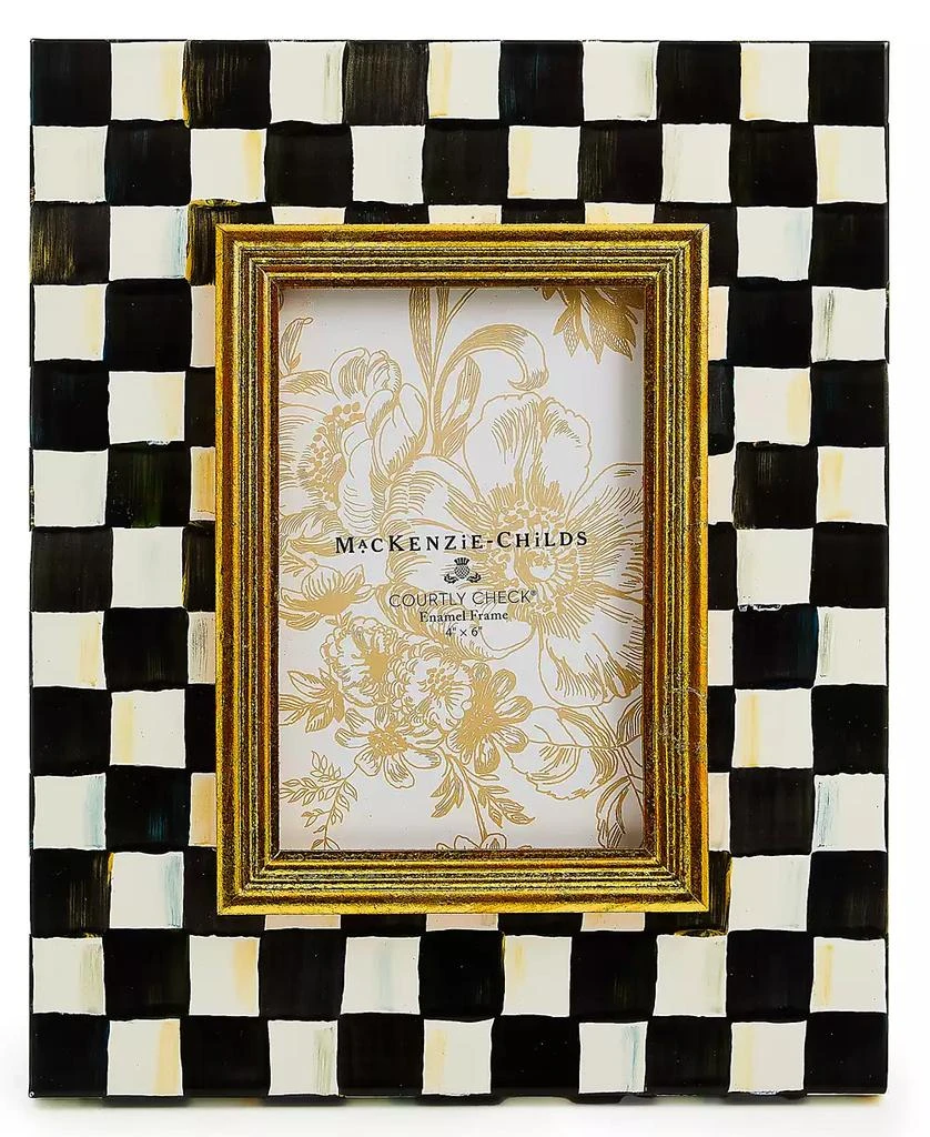 MacKenzie-Childs Courtly Check 4" x 6" Picture Frame 1