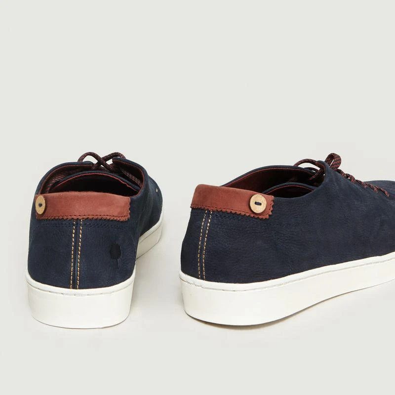 Faguo Aspen Low Trainers Navy Blue FAGUO 5