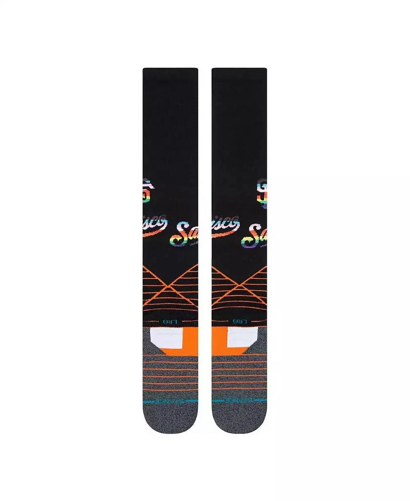 Stance Men's Black, Orange San Francisco Giants Pride Diamond Pro Over the Calf Socks 3