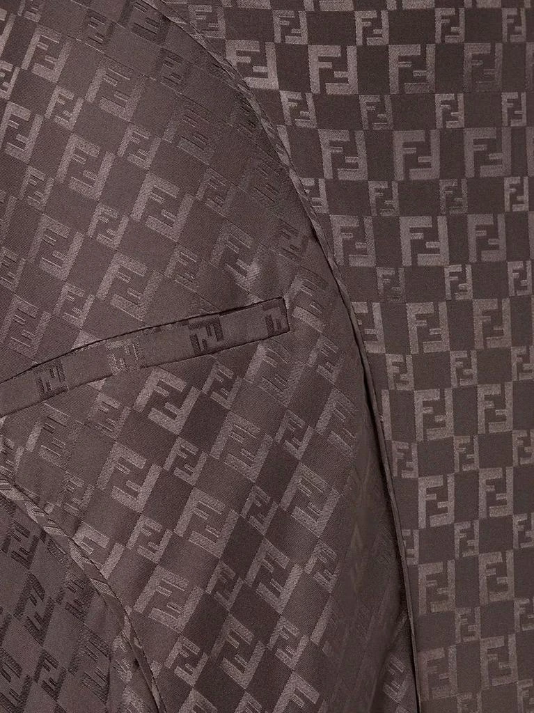 Fendi Midi FF jacquard silk skirt 5