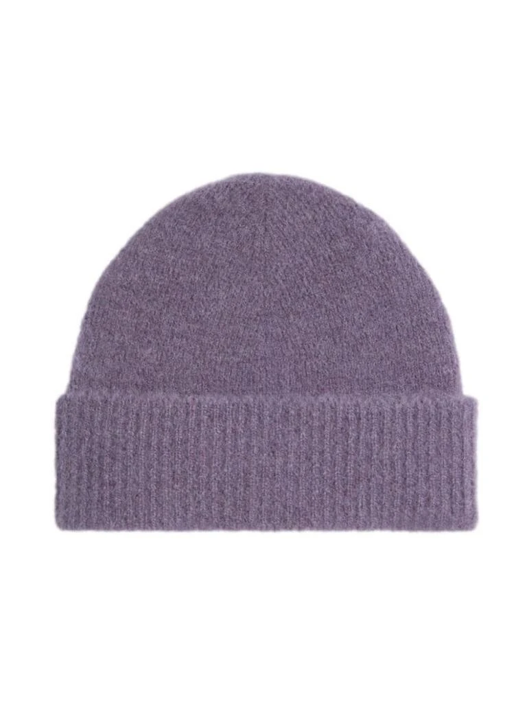 AMI AMI Paris Logo-Patch Knitted Beanie 2