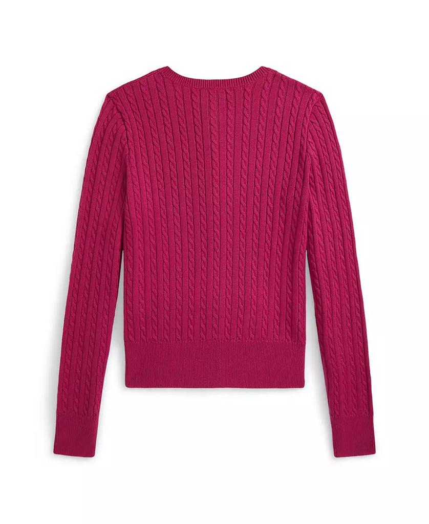 Ralph Lauren Girls 7-16 Mini-Cable Cotton Cardigan