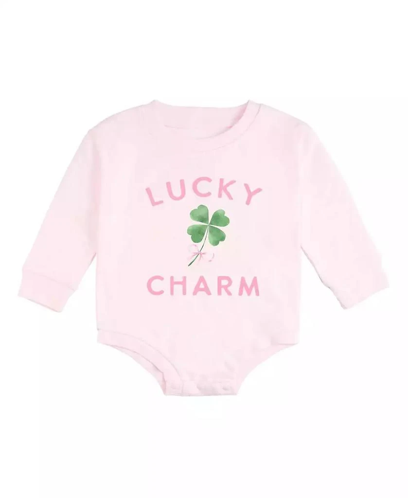 Sweet Wink Baby Girls Lucky Charm St. Patrick
s Day Long Sleeve Romper
