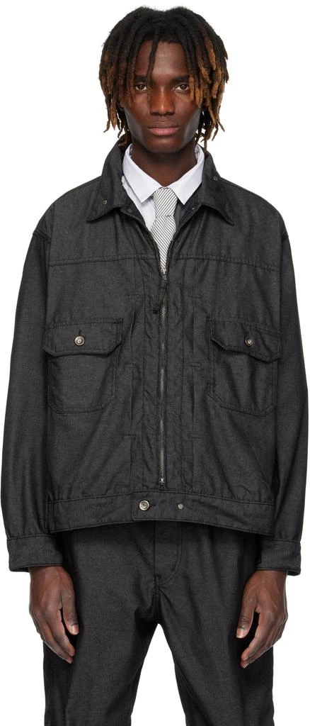 Engineered Garments Black Trucker Denim Jacket 1