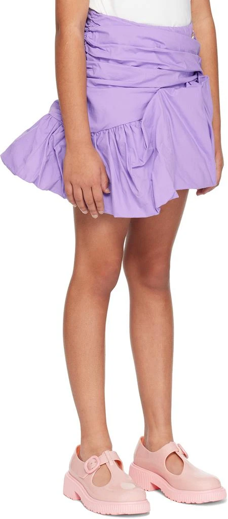 MISS BLUMARINE Kids Purple Gathered Skirt 2