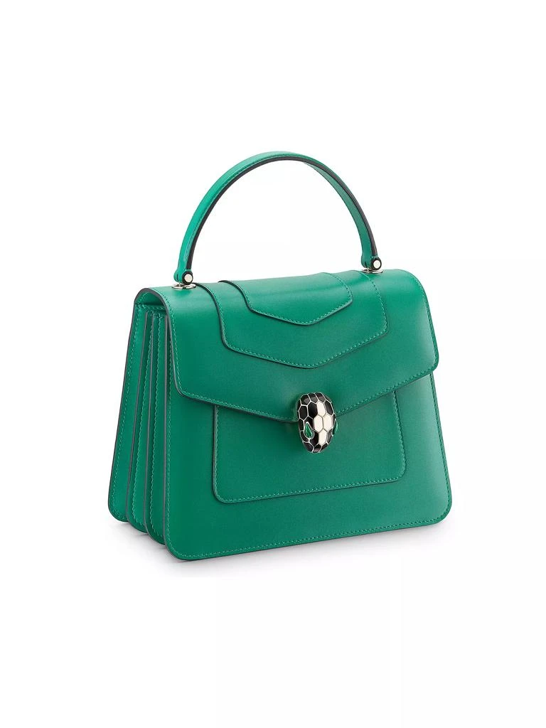 BVLGARI Large Serpenti Leather Top Handle Bag 1