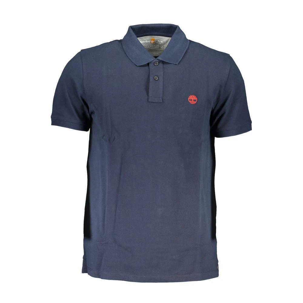 Timberland Timberland Blue Cotton Polo Shirt 1