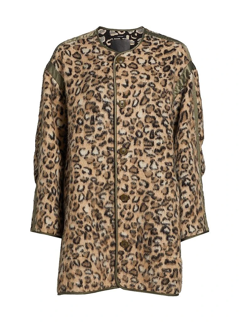 Shop Taped Liner Wooly Leopard Coat on Sale at BeyondStyle – Get