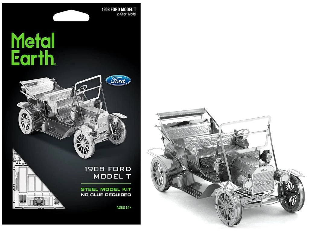 Metal Earth Model Kit 1908 Ford Model T Metal (Moderate Difficulty) Steel Model by