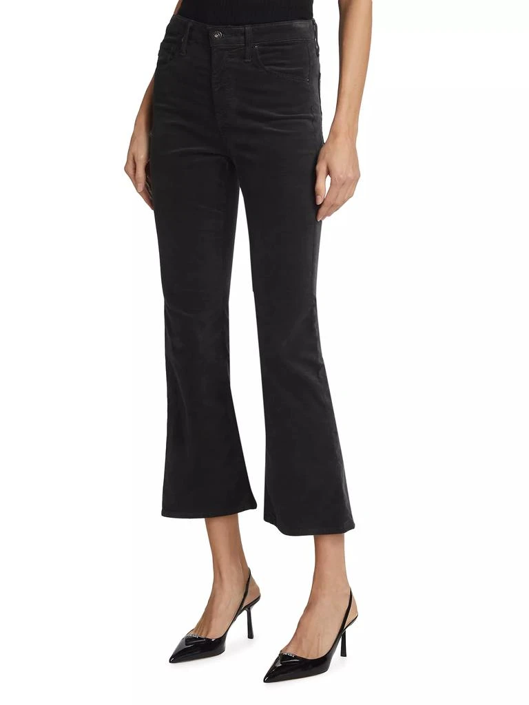 AG Jeans Farrah Velvet Cropped Boot-Cut Pants 4