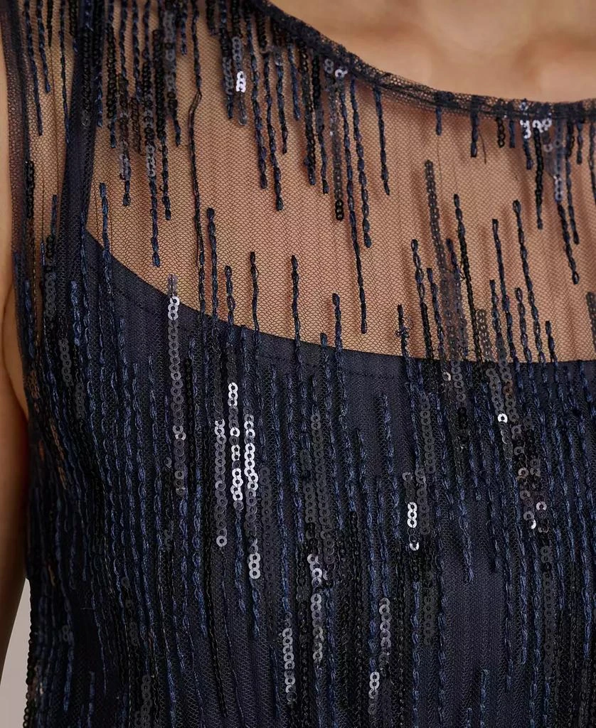 Donna Karan Women's Sequin Embellished Mesh Sleeveless Top 4