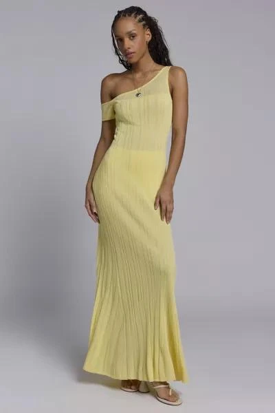 AFRM AFRM Hoda Sheer Asymmetric Sweater Maxi Dress 1