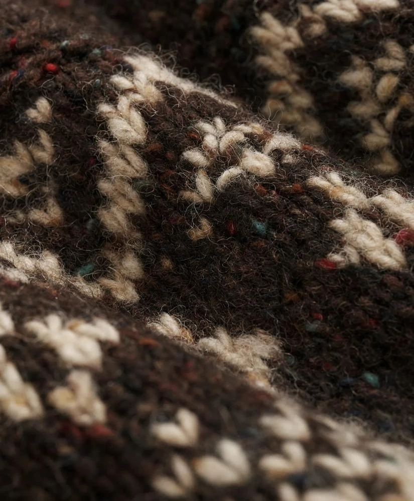 Brooks Brothers Donegal Wool Emblem Chunky Zip Cardigan 9