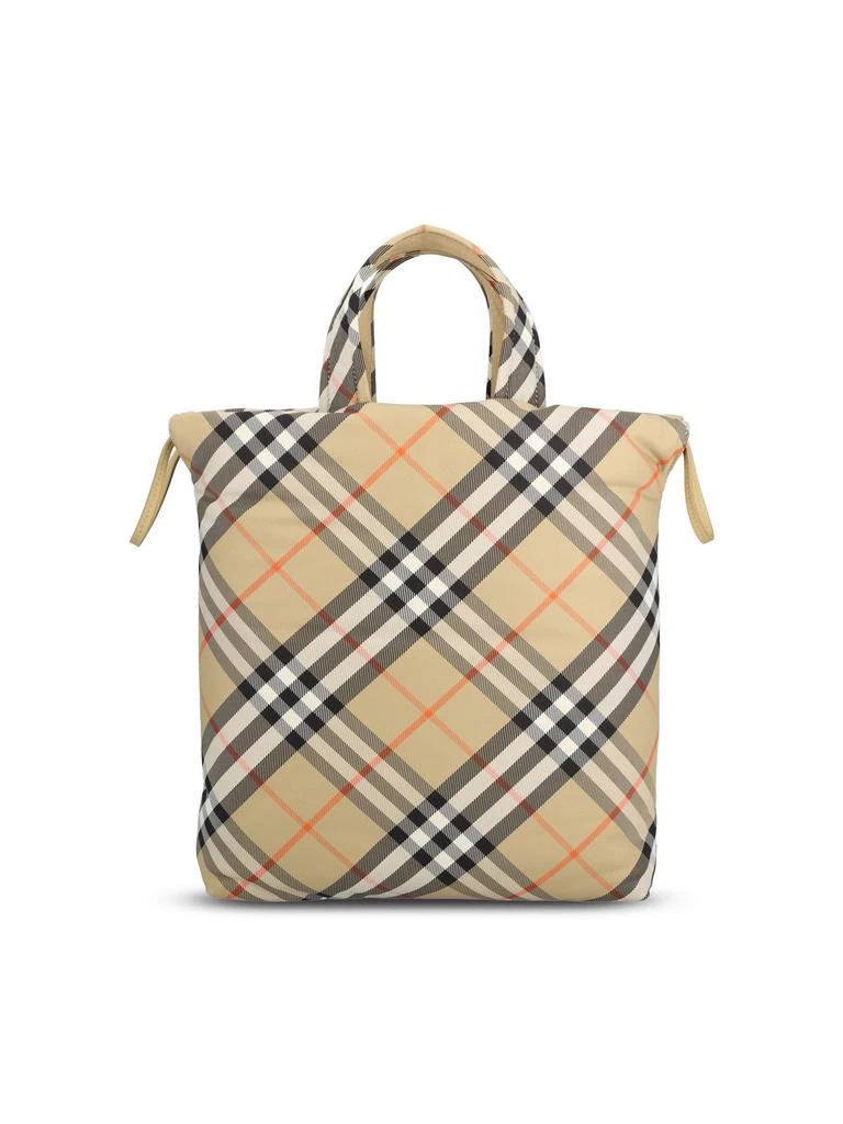 Burberry Burberry Kids Checked Drawstring Tote Bag 2