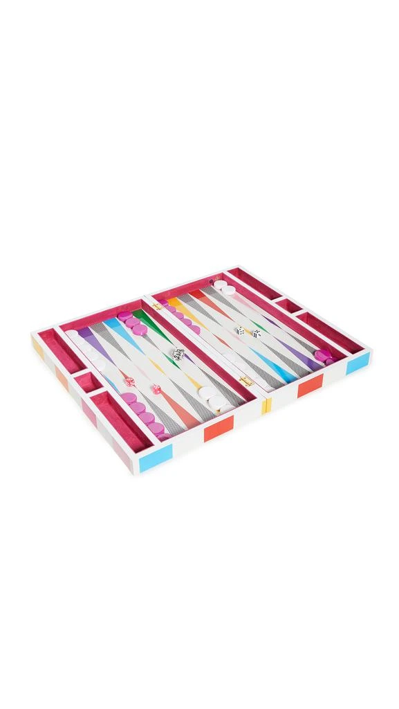 Jonathan Adler Rainbow Checkerboard Backgammon Set 4