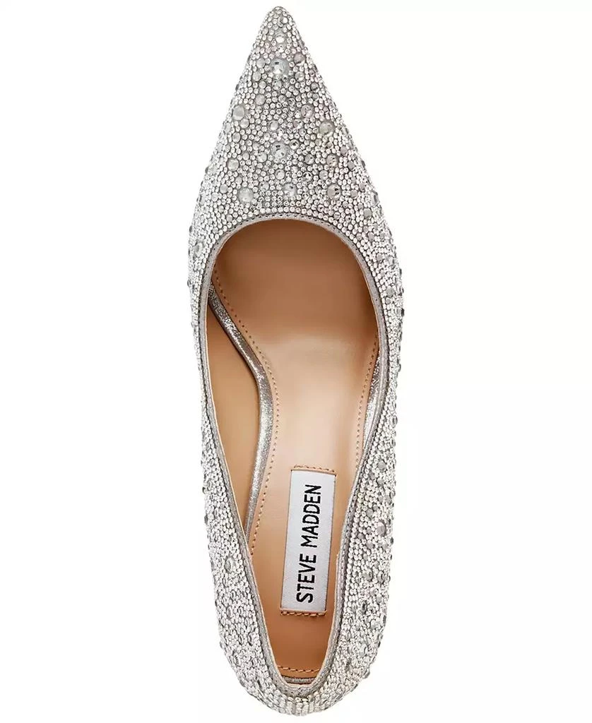 Steve Madden Women's Classie Pointed-Toe Rhinestone Stiletto Pumps 4