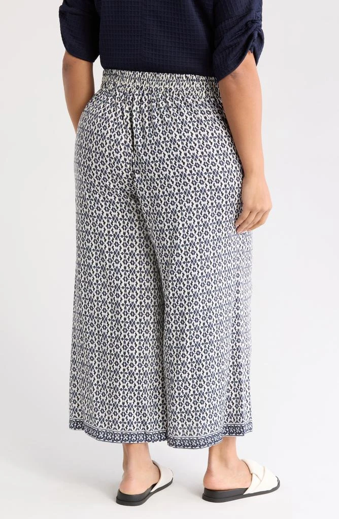 Max Studio Print Crop Wide Leg Pants 2